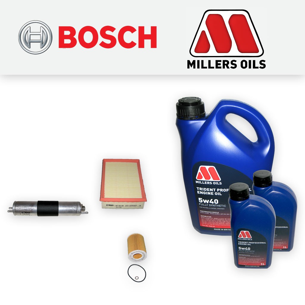 SERVICE KIT for BMW 3 SERIES E46 330I OIL AIR FUEL FILTERS +5w40 OIL (2000-2007)
