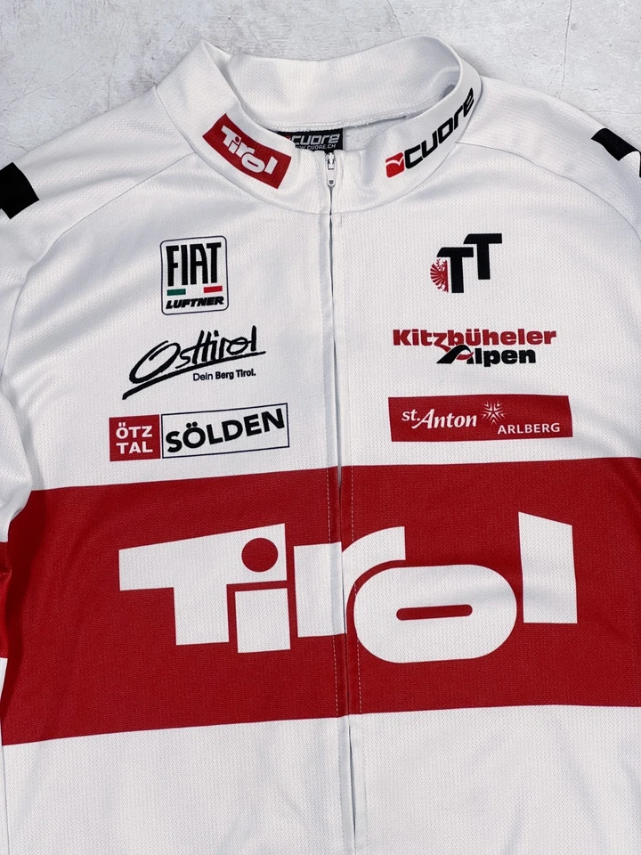 Cuore Tirol Warm Cycling Jersey FIAT KTM Kappa Long Sleeve size Medium - Image 3 of 4