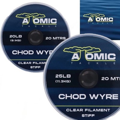 Atomic Tackle Chod-Wyre Stiff Hooklink - Carp Fishing Hooklink - 20/25lb