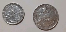  REPUBBLICA SAN MARINO 5 E 10 LIRE 1937 ARGENTO LOTTO DI DUE MONETE Rsm01