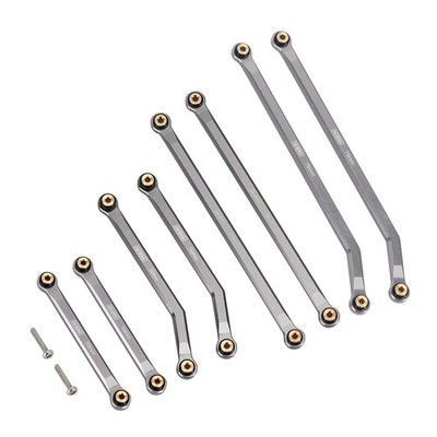 INJORA High Clearance Front 4 Links Set for SCX24 Gladiator Dodge 1/24, Grey