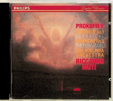 Prokofiev: Symphony No. 1 "Classical" & No. 3 "The Fiery Angel" MUTI Phil CD