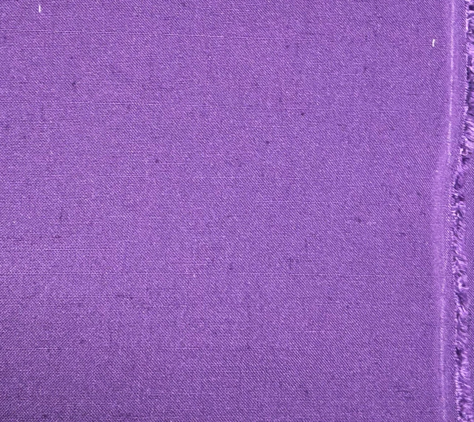 Tela de coser tejida lisa púrpura mezcla de algodón poli rayón 2 yardas x 60" Foto 2 de 2