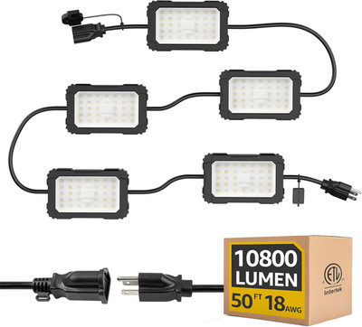 Super Bright 90W LED Work String Lights - Waterproof & Linkable for Indoor/Outdo