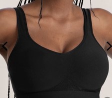 Shapermint Core Sport Bra Sz M Smoothing Wireless Comfort Bra Black
