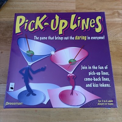 Pressman Pick-Up Lines Party Game, 150 Pick-Up Lines, 3-6 Players, 2005, Adult