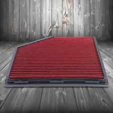 Red High Flow Direct Replace Drop-In Panel Air Filter For 04-07 525i 2.5L 3.0L