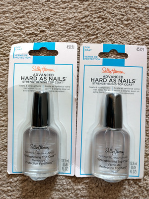 (2) Sally Hansen Advanced Hard As Nails Strengthening Top Coat 45121 TOP COAT