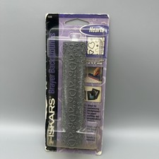 Fiskars Brayer Backgrounds Hearts Roller Scrapbook Craft Stamping Paper Art New