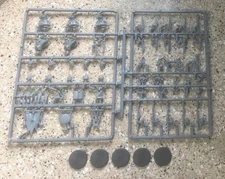 NEW Lot of 5 Skaven Plague Monks - NOS AoS Age of Sigmar Old World Sprue