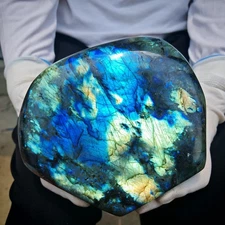 5.83LB Natural Labrador moonstone quartz free form mineral specimen 2.65kg