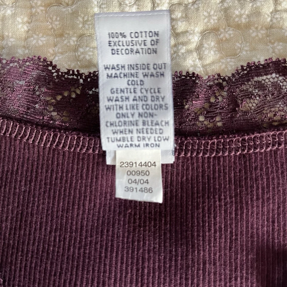 Camiseta sin mangas vintage y2k GAP encaje cami talla mediana camisola hada grunge boho Foto 4 de 4