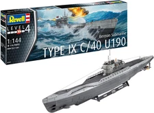 RV05167 Kit 1:144-German Submarine Type IX C/40 (U190), Unpainted