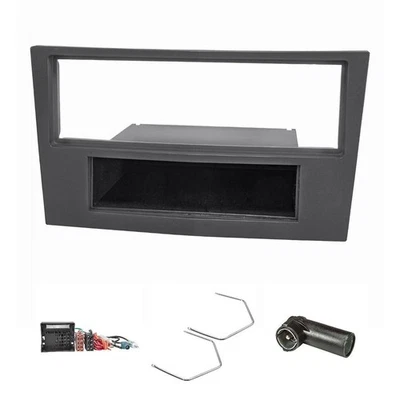 Kit cache radio compatible avec Opel Corsa D Astra H Zafira B charchoal noir - Photo 1/4