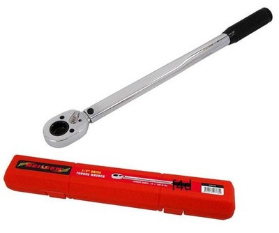 1/2'' DREHMOMENTSCHLÜSSEL CHROM STAHL RATSCHE IM KOFFER 28-210NM CT0738