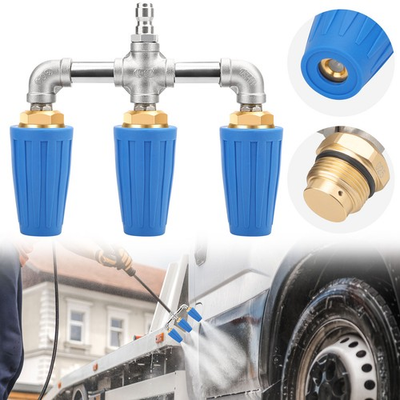 #ad #ad 3 in 1 High Pressure Washer Nozzle Triple Spray Head 4000 PSI 1 4quot; Quick Connect $36.48