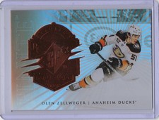 2024-25 UD SPx Hockey Olen Zellweger RC Finite Bronze /599 #F-30 Anaheim Ducks