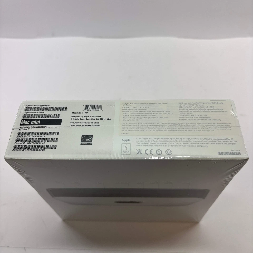 New 2011 Apple Mac Mini i5 2.3GHz 2GB 512GB HDD Silver A1347 - Image 4 of 4