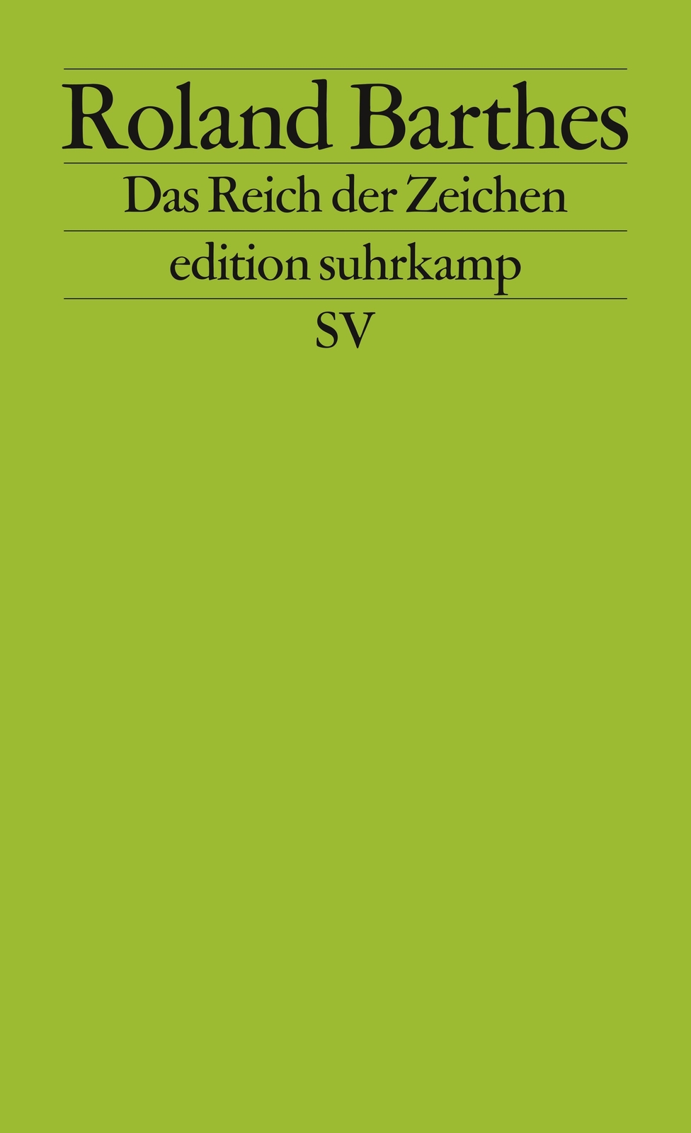 Thumbnail - Das Reich Der Zeichen | Roland Barthes | Taschenbuch | Edition