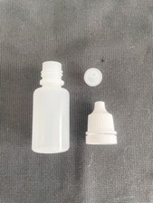 Plastic Dropper Bottle with Tip and White Cap 10ml NEW