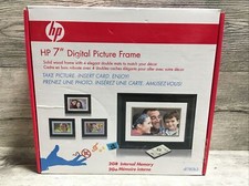 HP 7" Digital Solid Wood Digital Picture Frame W/ Remote df780b2 2GB Memo   #M25