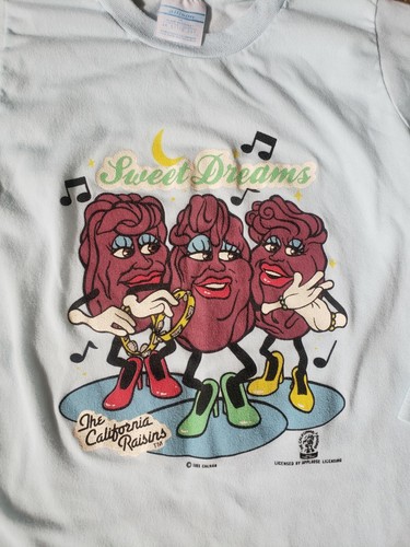 Vintage 1988 Licensed By Applause California Raisins Girl's Pajama Set Sz 14 - Picture 3 of 8