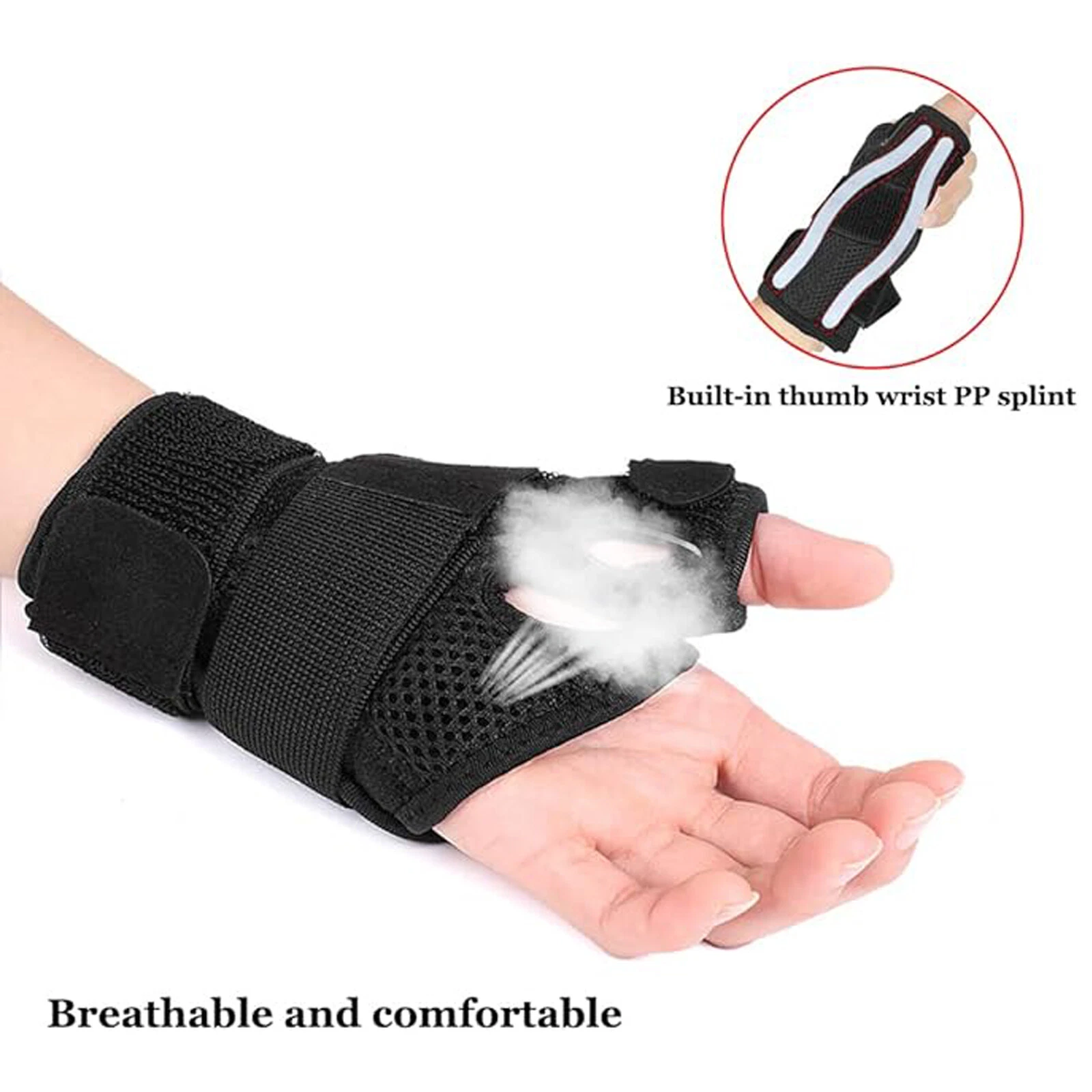 Thumb Splint Brace Spica with Wrist Support for Arthritis & Carpal Tunnel Pain Thumb Splint Brace Spica with Wrist Support for Arthritis & Carpal Tunnel Pain