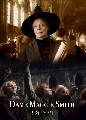DAME MAGGIE SMITH MEMORIAL FRIDGE MAGNET 5'' X 3.5''
