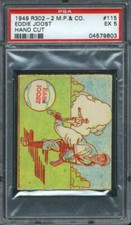 1949 R302-2 M.P. & Co. #115 Eddie Joost PSA 5 Philadelphia Athletics