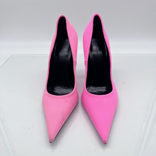 Balenciaga Knife 110mm Pionted Toe Heel Pump Pink Jersey Spandex 36.5 US6.5 $975 - Picture 3 of 10