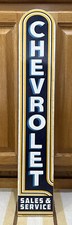 Chevrolet Sales Service Sign Wood Parts Tools Chevy Vintage Style Wall Decor 1