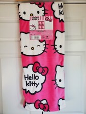 Hello Kitty " Gotta Say Hello " Silk Touch Throw Blanket 50"x 70" Pink     New