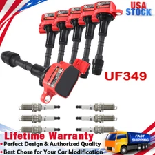 6Pack Ignition Coil & Spark Plug For Nissan Altima Maxima Quest Murano 3.5 UF349
