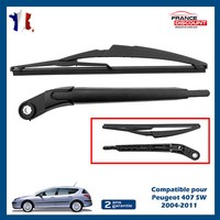Partsline Wischarm Heckscheibe FüR Peugeot 407 SW 6429.EV 6429EV, 290 Mm Schwarz