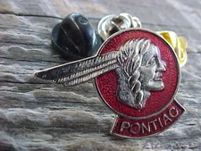 Vintage  Pontiac Indian Chief Pin Licensed New Old Stock