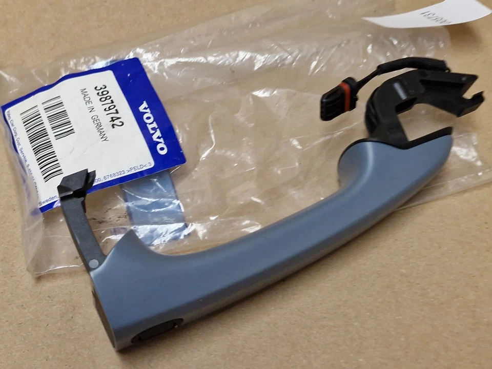 Manija de puerta trasera izquierda Volvo V50 S40 C70 39879742 genuina NUEVA OEM Foto 3 de 4