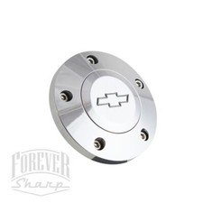 5 Hole Billet Steering Wheel Chevy Bowtie Engraved Horn Button Grant Apc Pilot