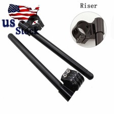 Black 37MM Fork Clip ons Handle Bars Riser Handle Bar Clipons Universal