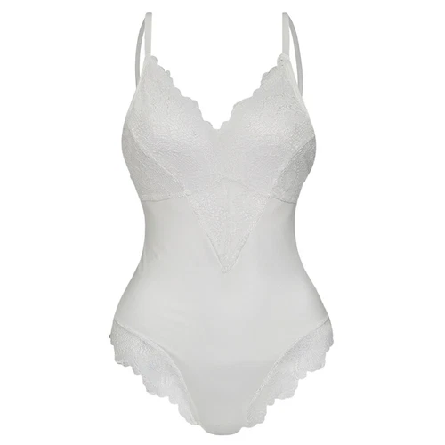Bodysuit Shapewear Bauchkontrolle Jumpsuit Body Shaper Spitze Rückenfrei Sexy Shorts - Bild 11 von 16