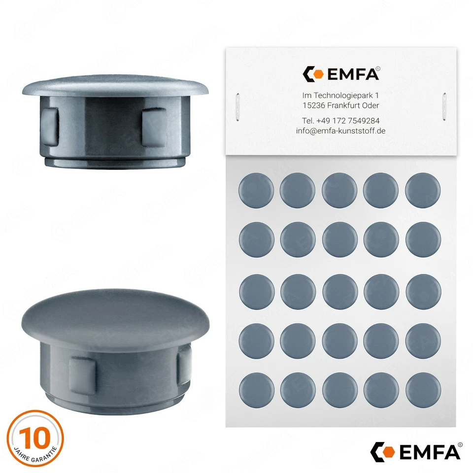 bouchons pour trous de fixation Capuchon plastique bouchons Embouts protection - Bild 3 von 4