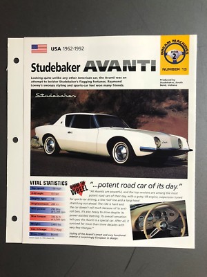 1962 -1992 Studebaker Avanti IMP 