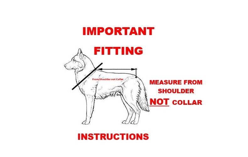 Oilskin Dog Coat Nullarbor Rug Waterproof Winter Sherpa Fur Lined 25cm