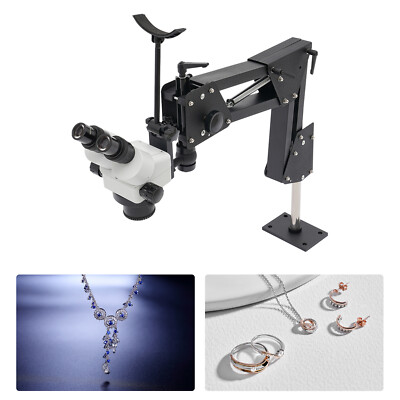 Micro Inlaid Multi-directional Stereo Zoom Binocular Microscope Jewelry Tool USA