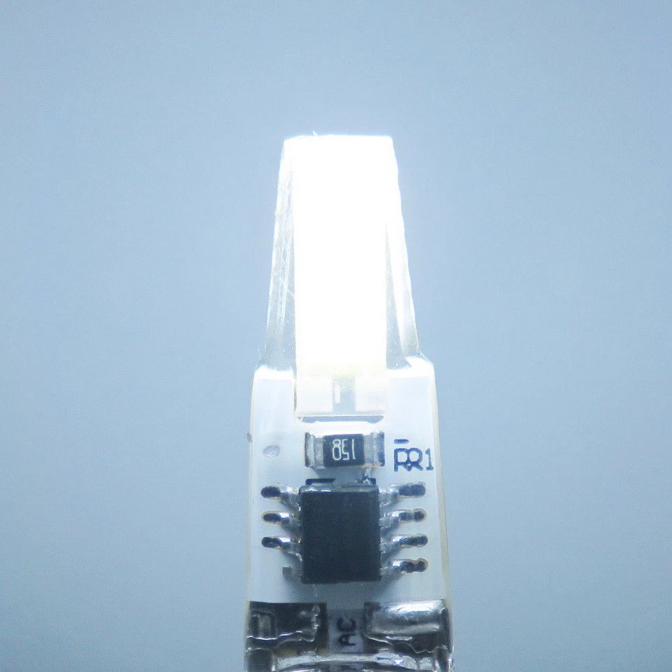 10pcs G8 Mini Flat Bulb 2W COB 1505 LED Puck Light Cabinet 110V White 6500K #H - Image 3 of 4