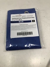 Kleen Handler Janitorial Cart Replacement Bag Blue Qty 1 -{11" x 17" x 28"}