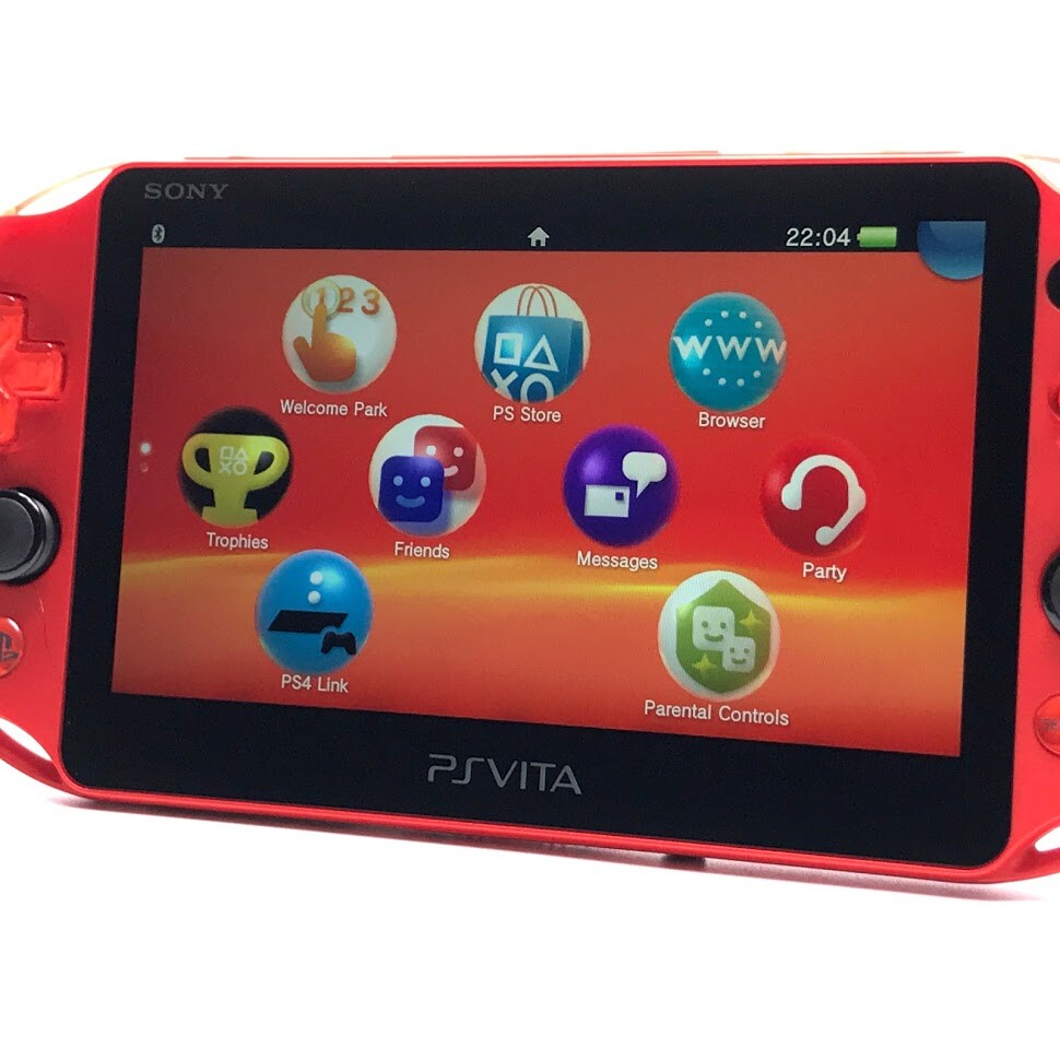 psvita　PCH - 2000　メタリックレッド　FW 3.73 SONY PS Vita PCH-2000 Slim Metallic Red Wi-Fi LCD FW:3.73 w