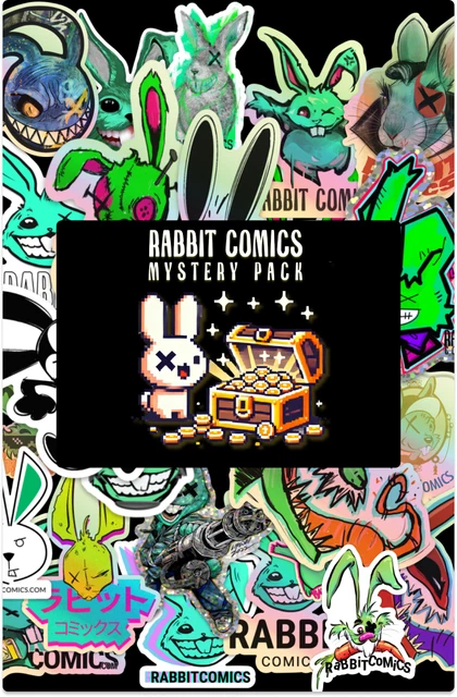 RABBIT COMICS MYSTERY PACK - 5 Exclusives + Exclusive Sticker