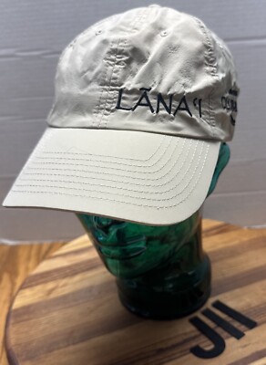 LANAI HAWAII AVALARA CLUB 2022 HAT TAN STRAPBACK ADJUSTABLE VGC!! J11