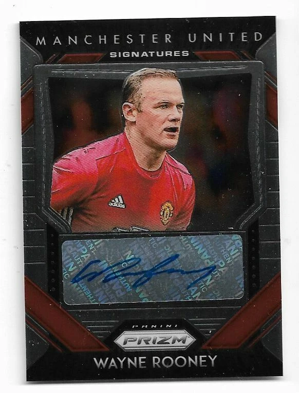 サッカー PRIZM 21 激レア18枚限定サインカード ウェインルーニー 直筆