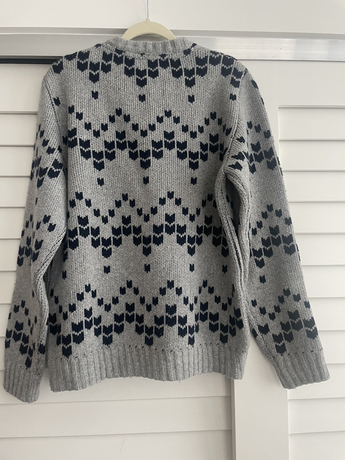 Norse Projects 100percent Wool Sweater Gray Size M image 2